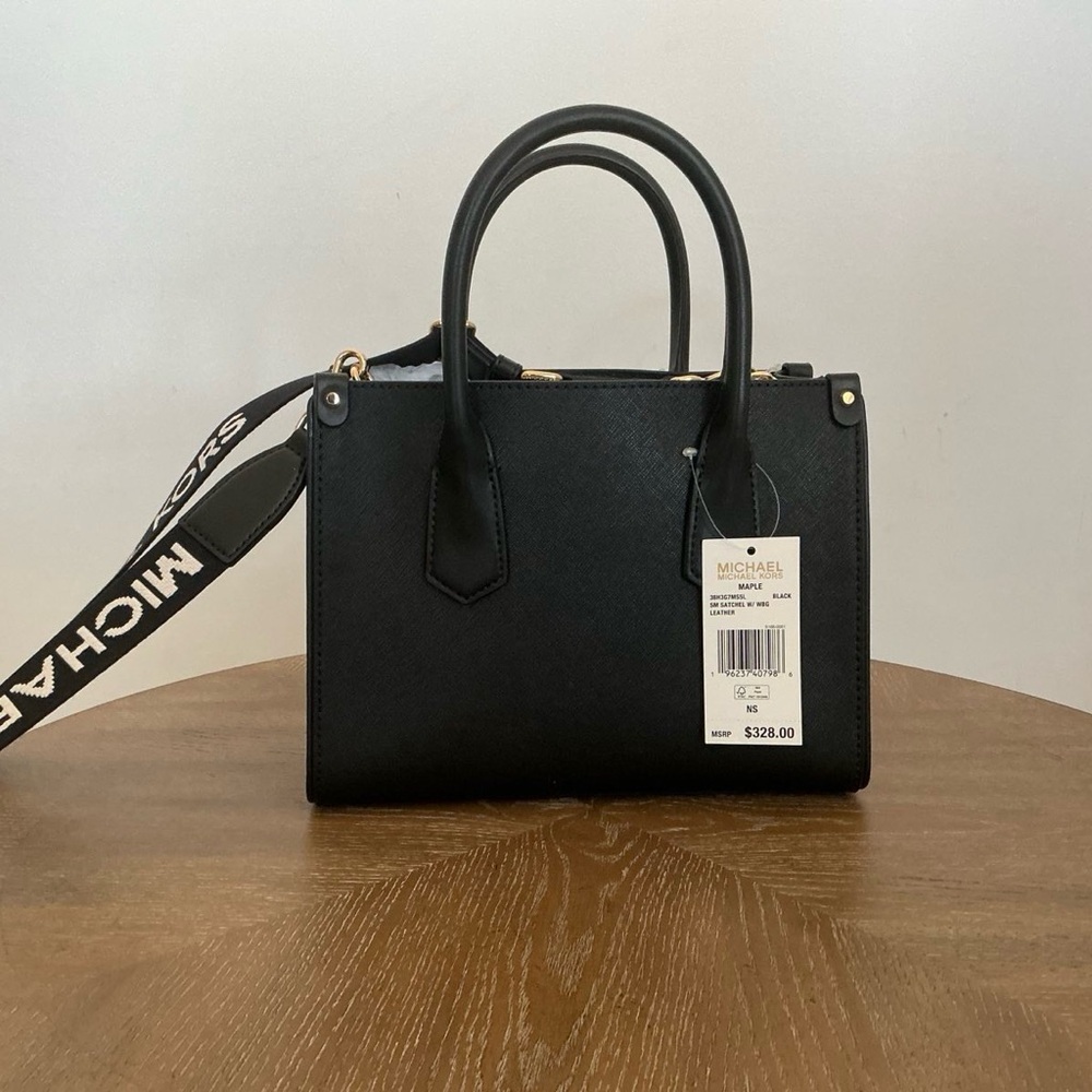 Michael Kors Small Structured Satchel Top Handle Crossbody - Picture 4 of 7